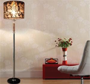 現代簡約落地燈 鐵藝玻璃燈罩 臥室落地燈 SLD6608