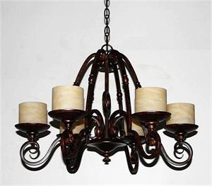 美式風格別墅臥室吊燈 定制工程燈飾廠家-60325-6