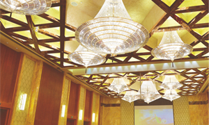 【酒店餐廳】優質不銹鋼燈體大吊燈