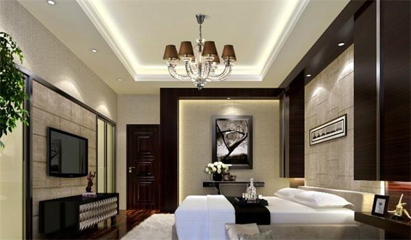 現代簡約別墅吊燈工程之別墅臥室吊燈