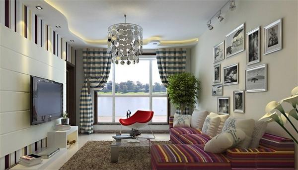 現代簡約別墅客廳吊燈創意設計案例