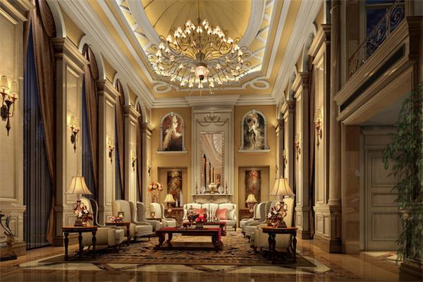 歐式別墅大廳吊燈設計案例