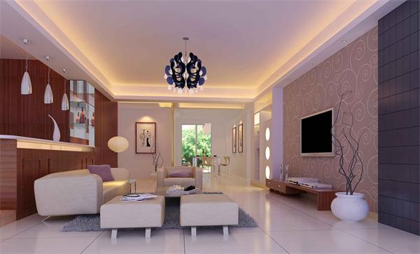 創意個性別墅客廳吊燈設計案例