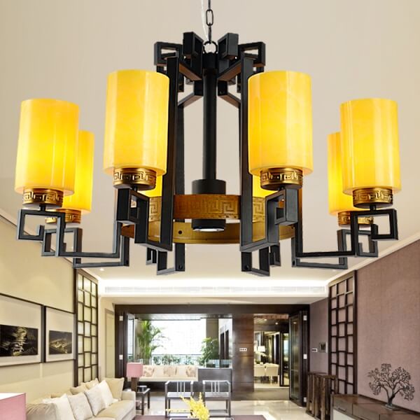 仿云石中式吊燈價(jià)格 手工烤漆中式玄關(guān)吊燈多少錢(qián)？