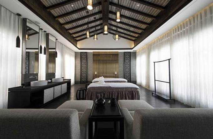 中式會所休息區燈光設計