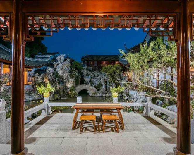 蘇式園林酒店照明設計方案-蘇州墨客園酒店燈光設計