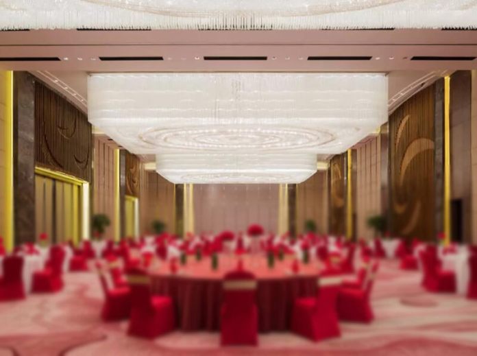 酒店現代吊燈，現代風格酒店宴會廳燈具