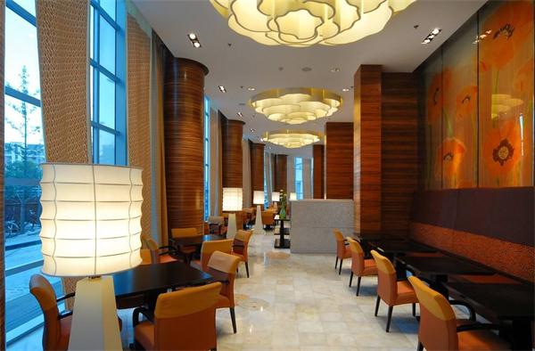 酒店餐廳燈具效果圖  定制云朵工程燈具廠家供應