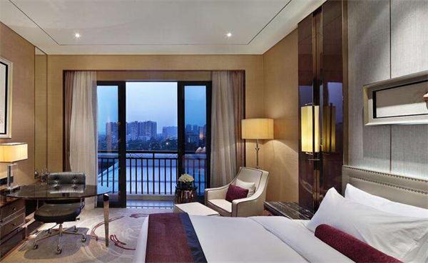 酒店客房新中式燈具定制工程案例效果圖 整體照明設計廠家直供