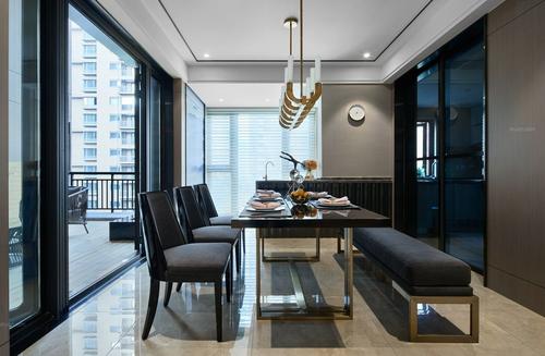 高檔別墅現代風格輕奢餐廳吊燈定制效果圖 廠家直供