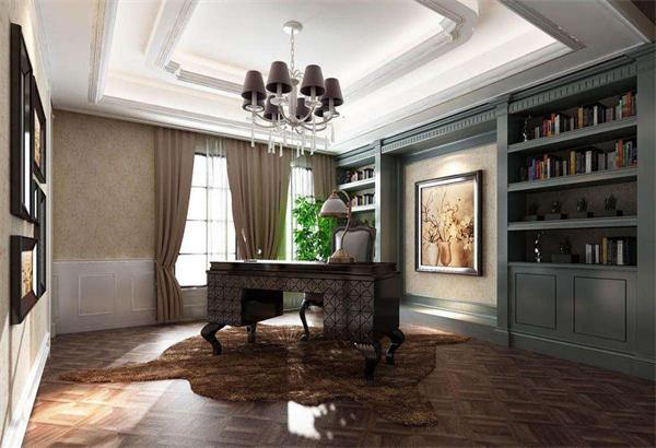 高檔別墅現代風格書房吊燈設計效果圖 燈具廠家定制