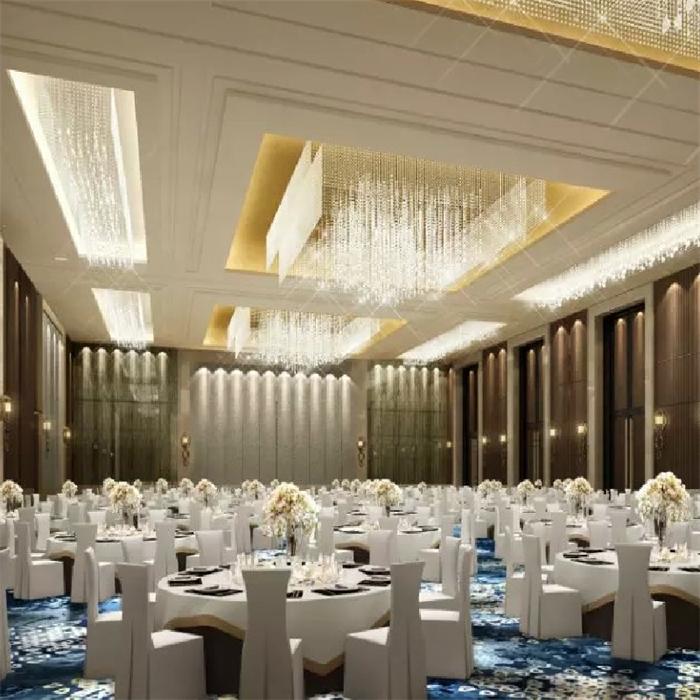 酒店工程用燈_宴會廳非標水晶燈什么價格【孫氏照明】